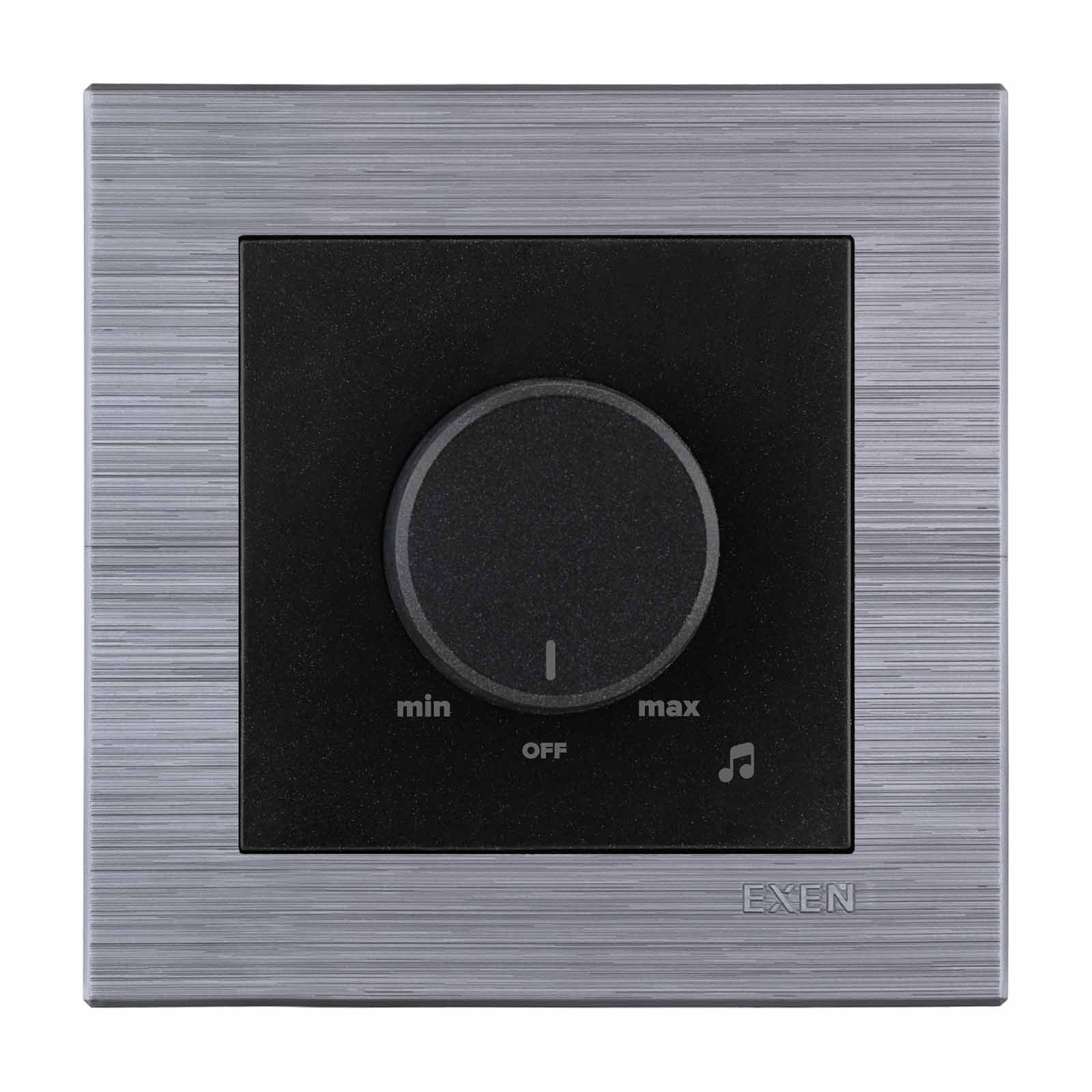 COMFORT IRON - METALİK SİYAH Müzik Yayın Anahtarı