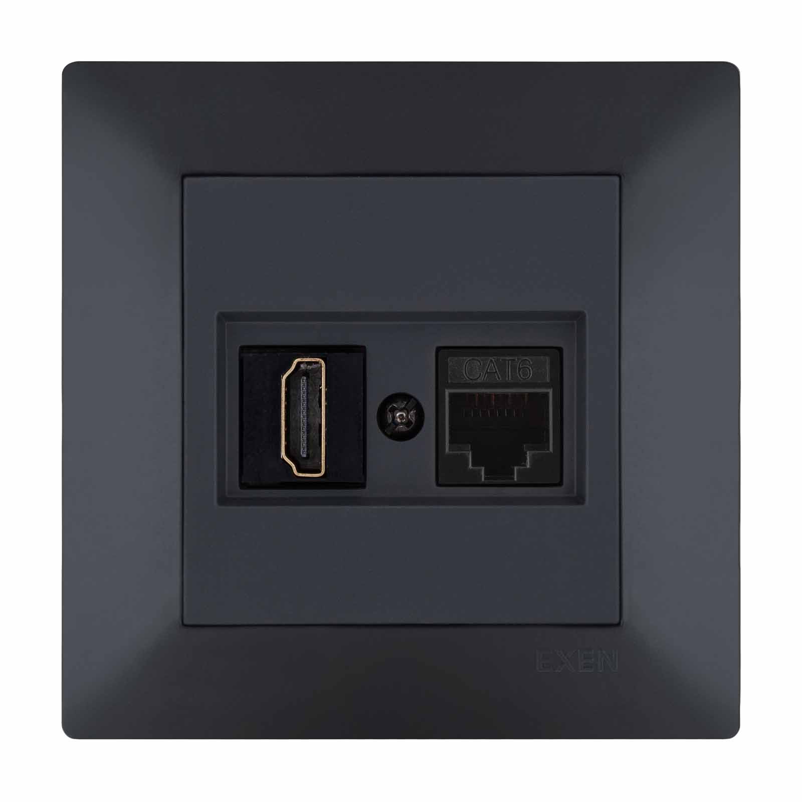 ODAK FÜME HDMI+DATA Priz Jaklı