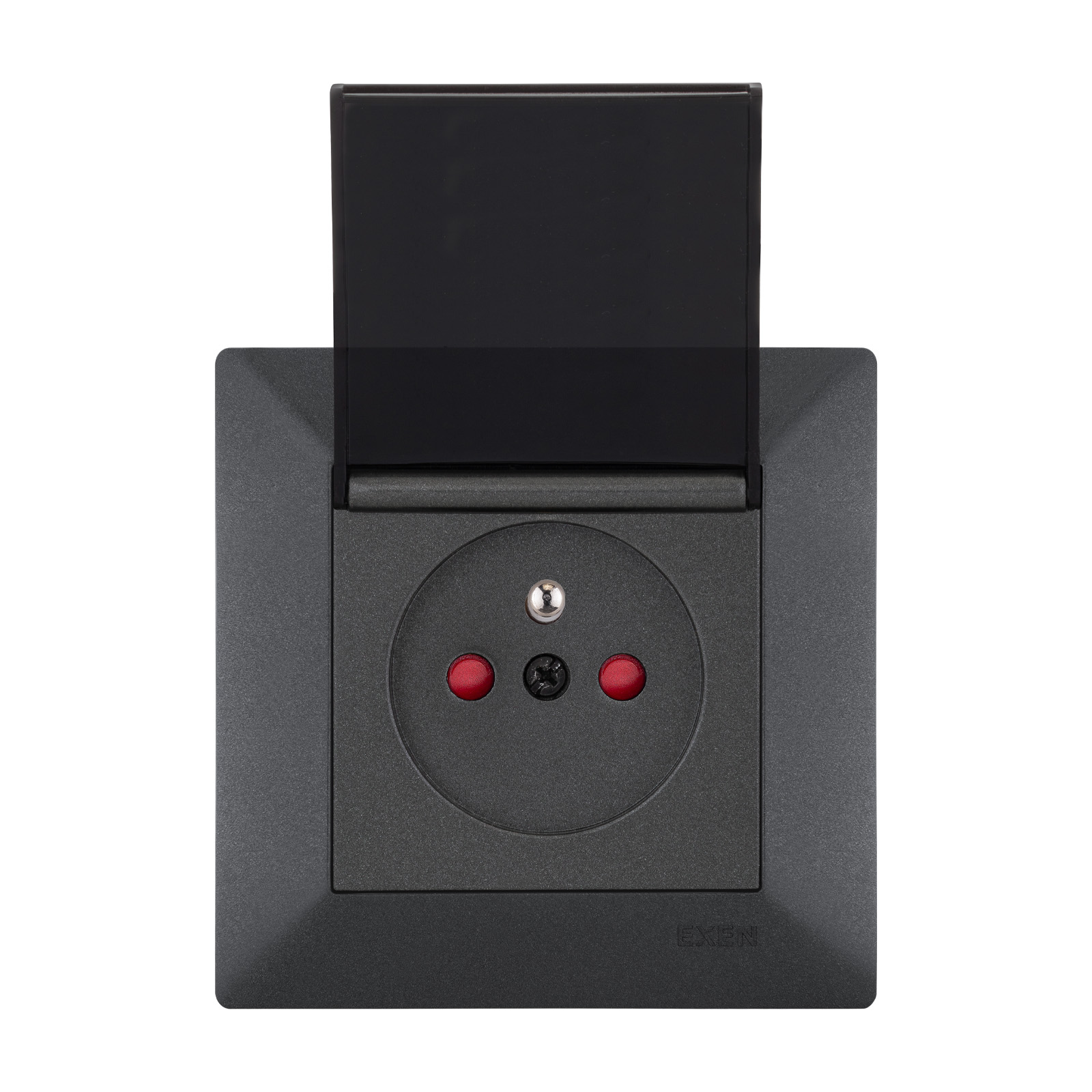 ODAK ANTRASİT Kapaklı Çocuk Korumalı UPS Topraklı Priz