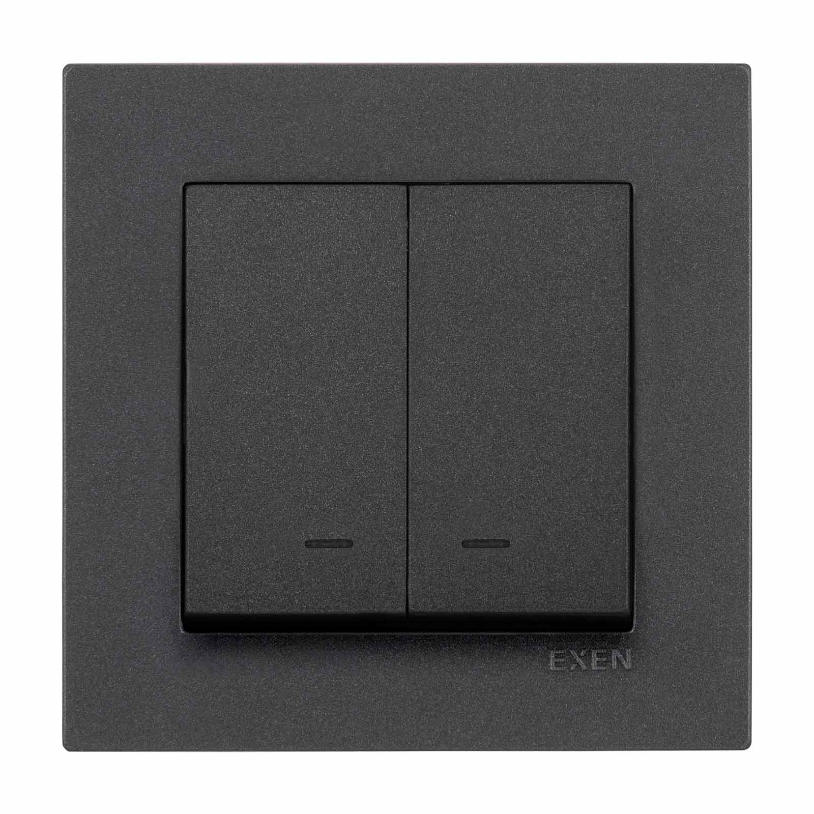 KARELL ANTRASİT Işıklı Komütatör