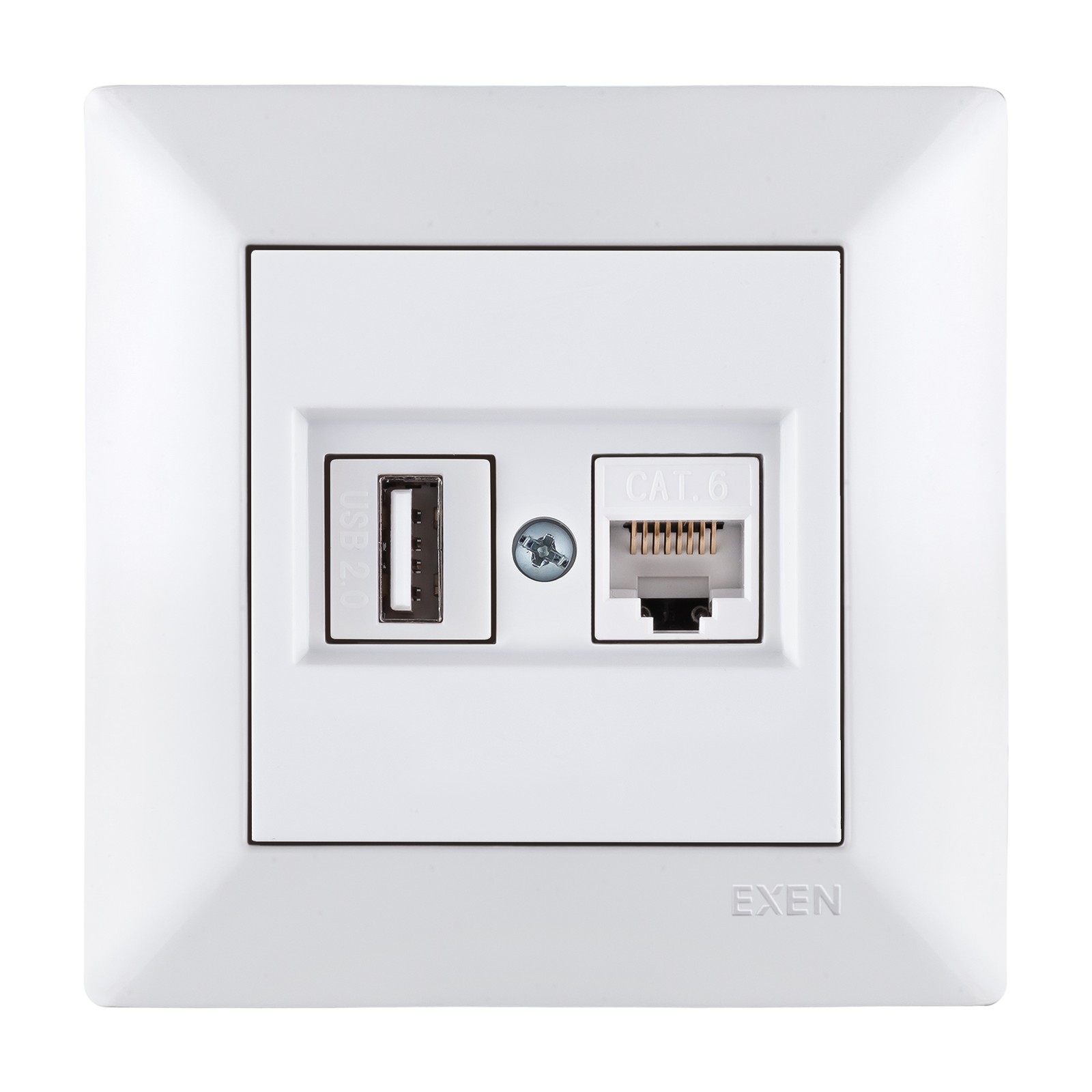 ODAK BEYAZ DATA+USB Prizi Jaklı (Şarj Edemez)