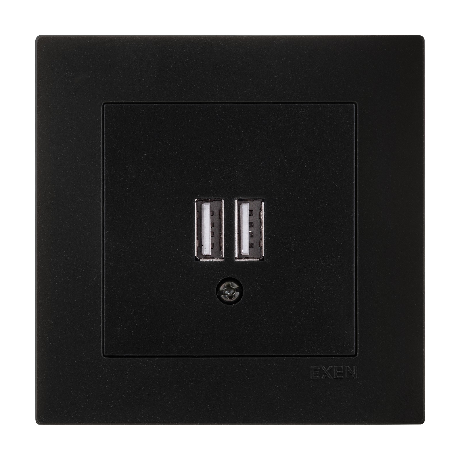 KARELL METALİK SİYAH 2X USB Şarj Prizi Type-A