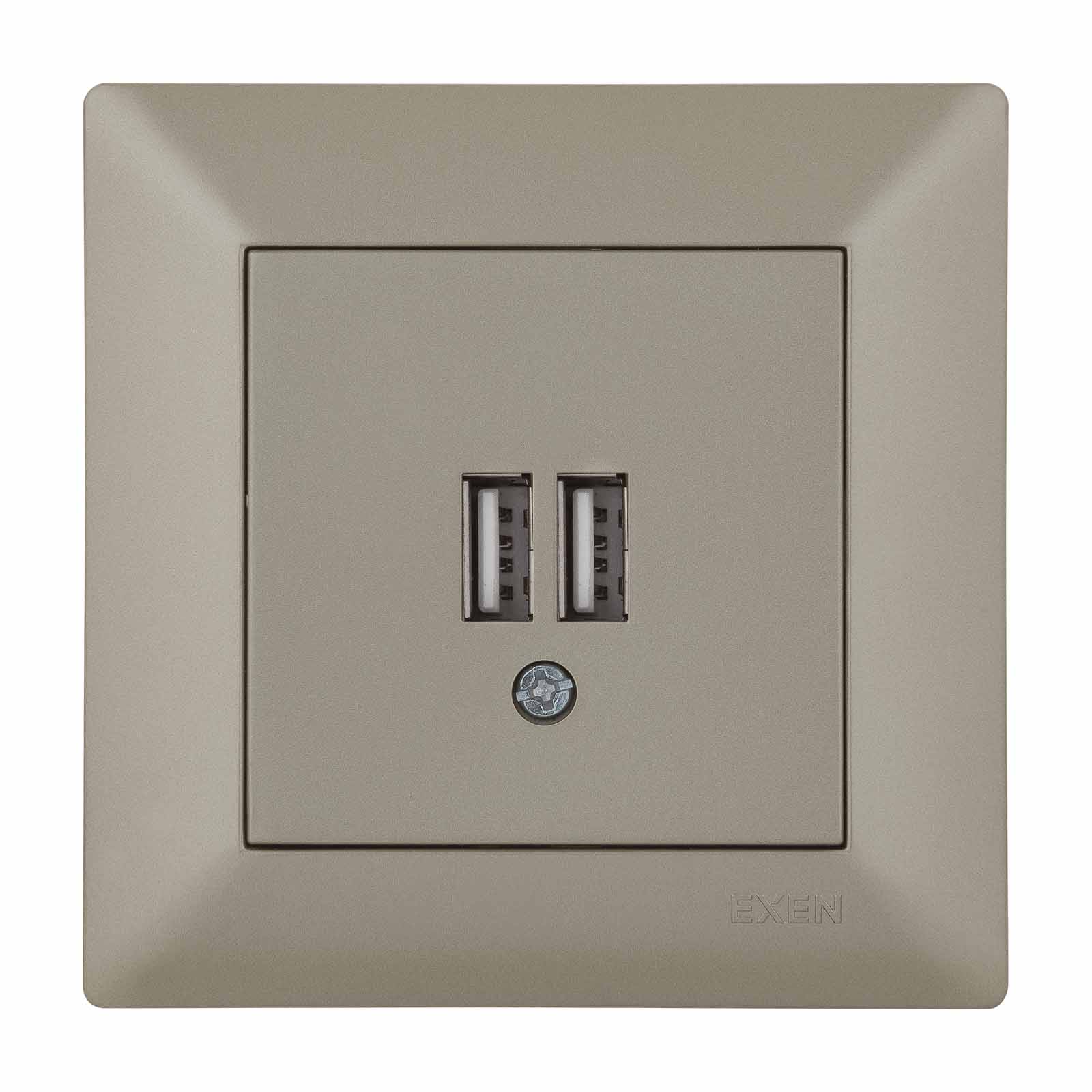 ODAK TİTANYUM 2X USB Şarj Prizi