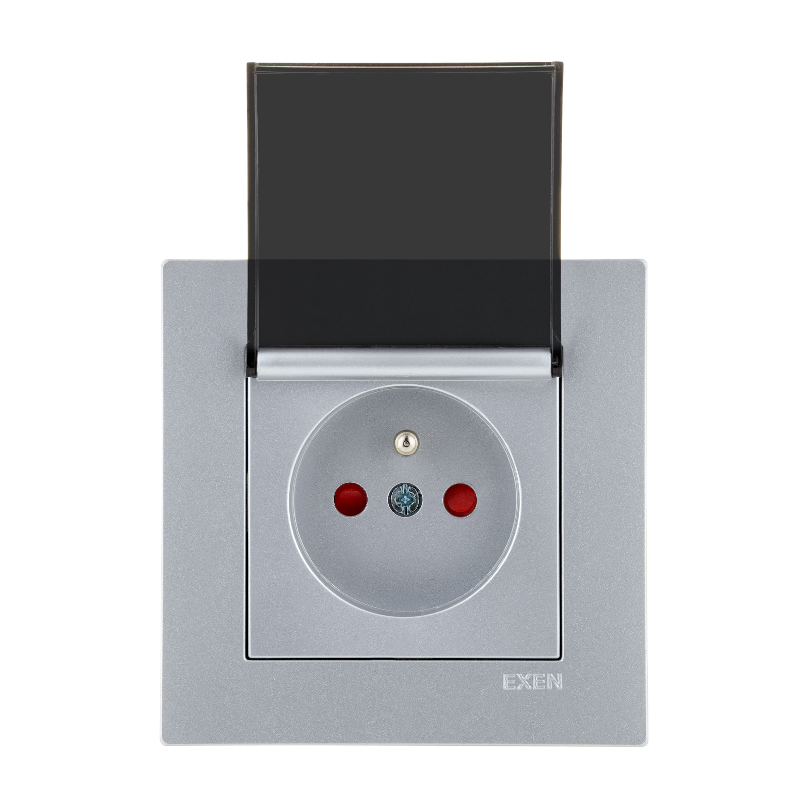 KARELL GÜMÜŞ Kapaklı Çocuk Korumalı UPS Topraklı Priz