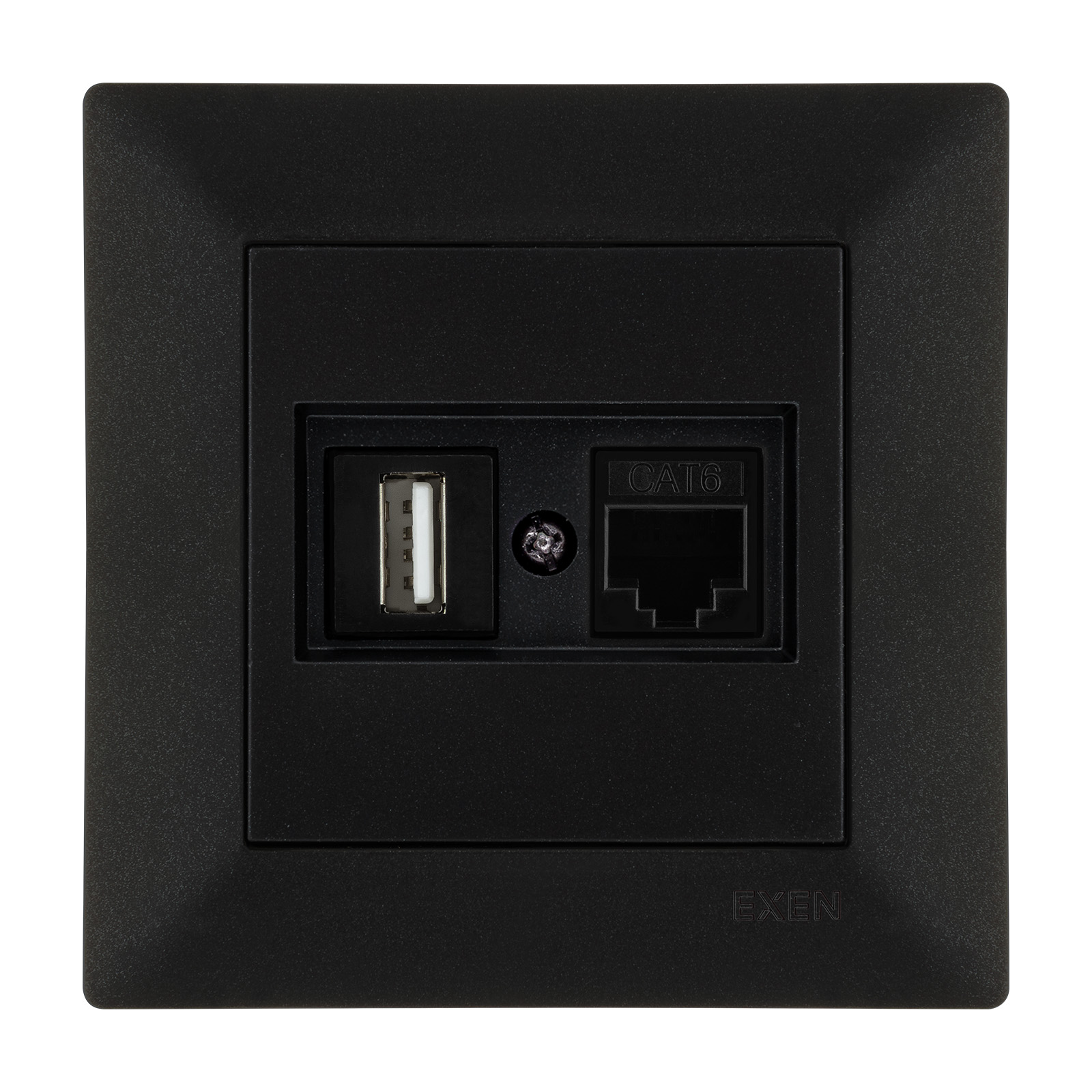 ODAK METALİK SİYAH DATA+USB Prizi Jaklı (Şarj Edemez)