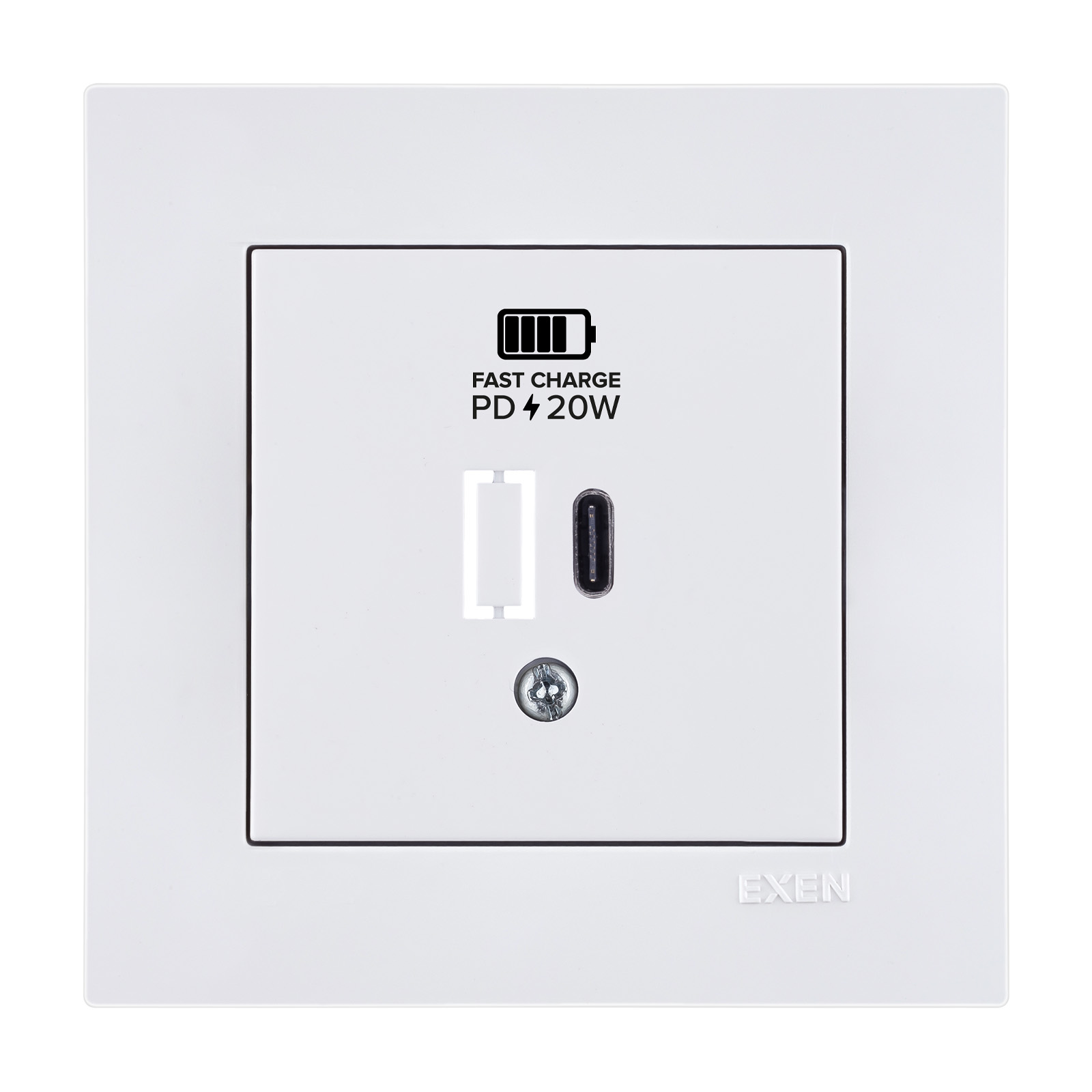 KARELL BEYAZ USB Şarj Prizi Type-C 