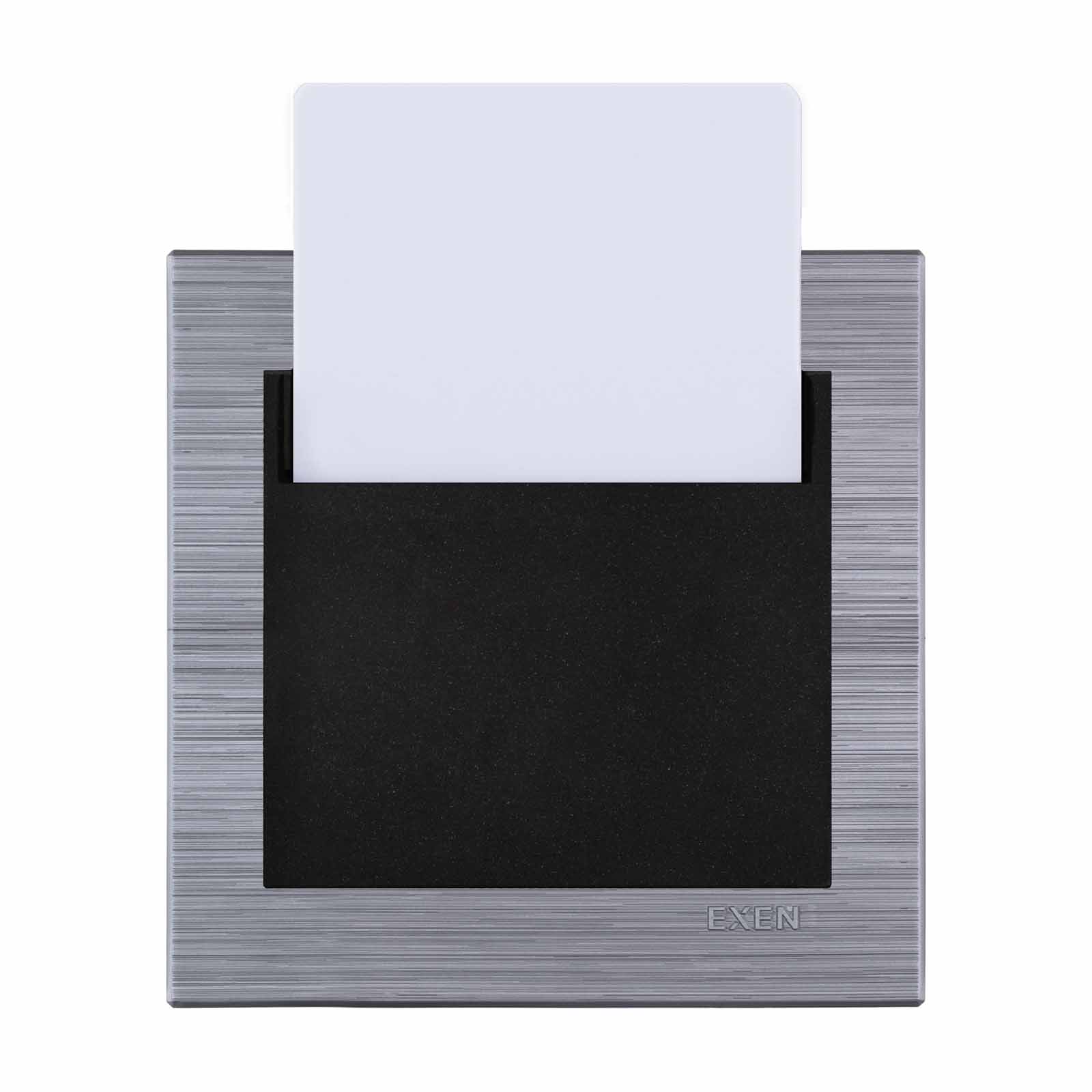 COMFORT IRON - METALİK SİYAH RFID Energy Saver Işıklı Gecikmeli