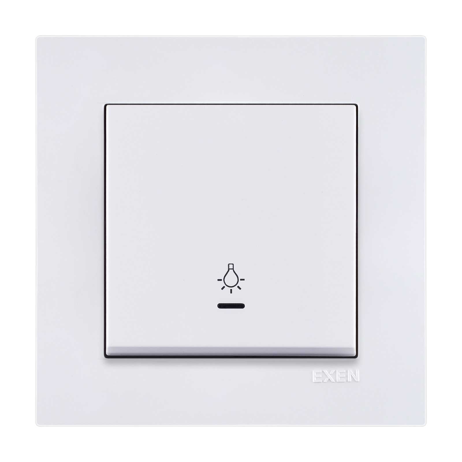 KARELL BEYAZ Işıklı Light Anahtarı