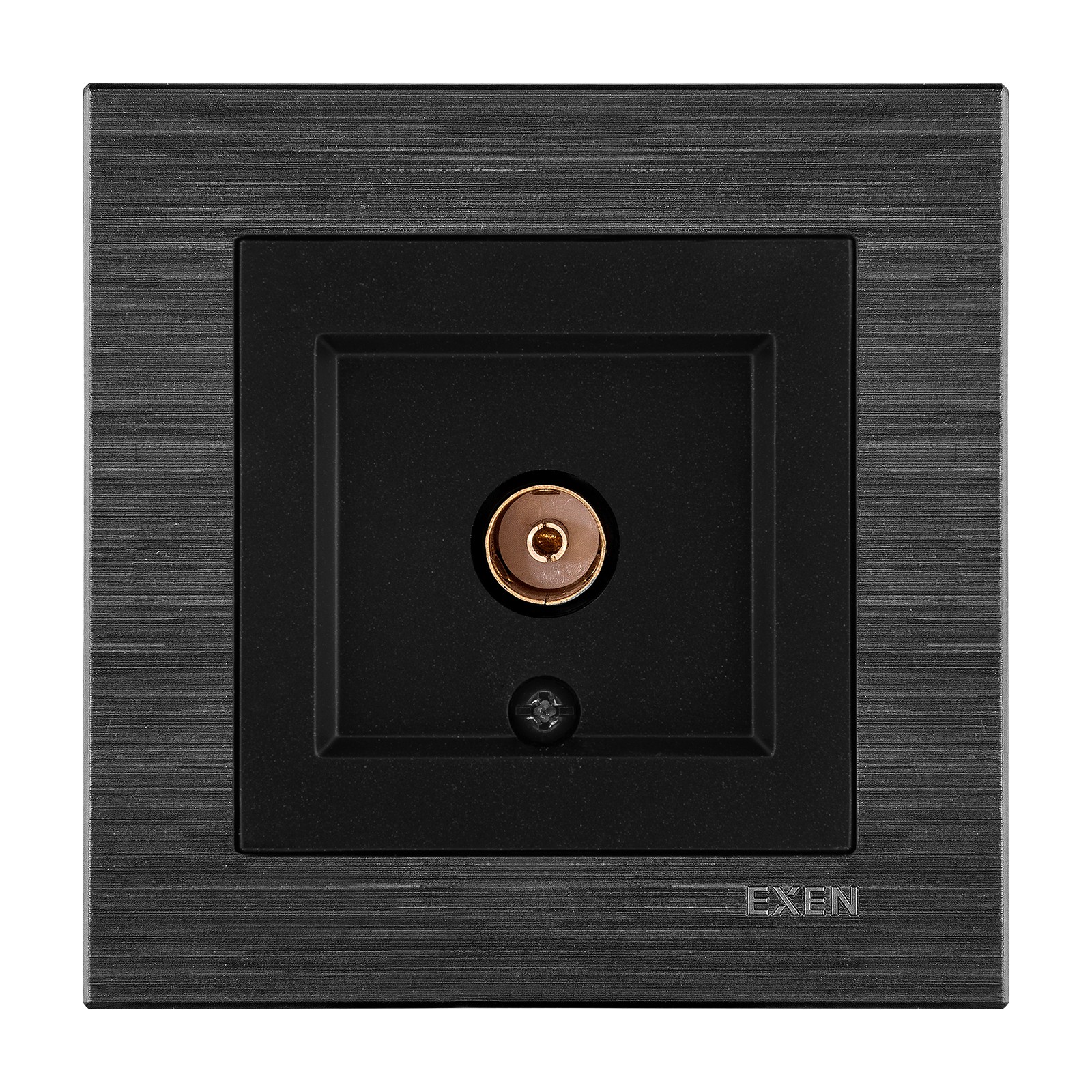 COMFORT SPACE BLACK - METALİK SİYAH TV Priz Geçişli