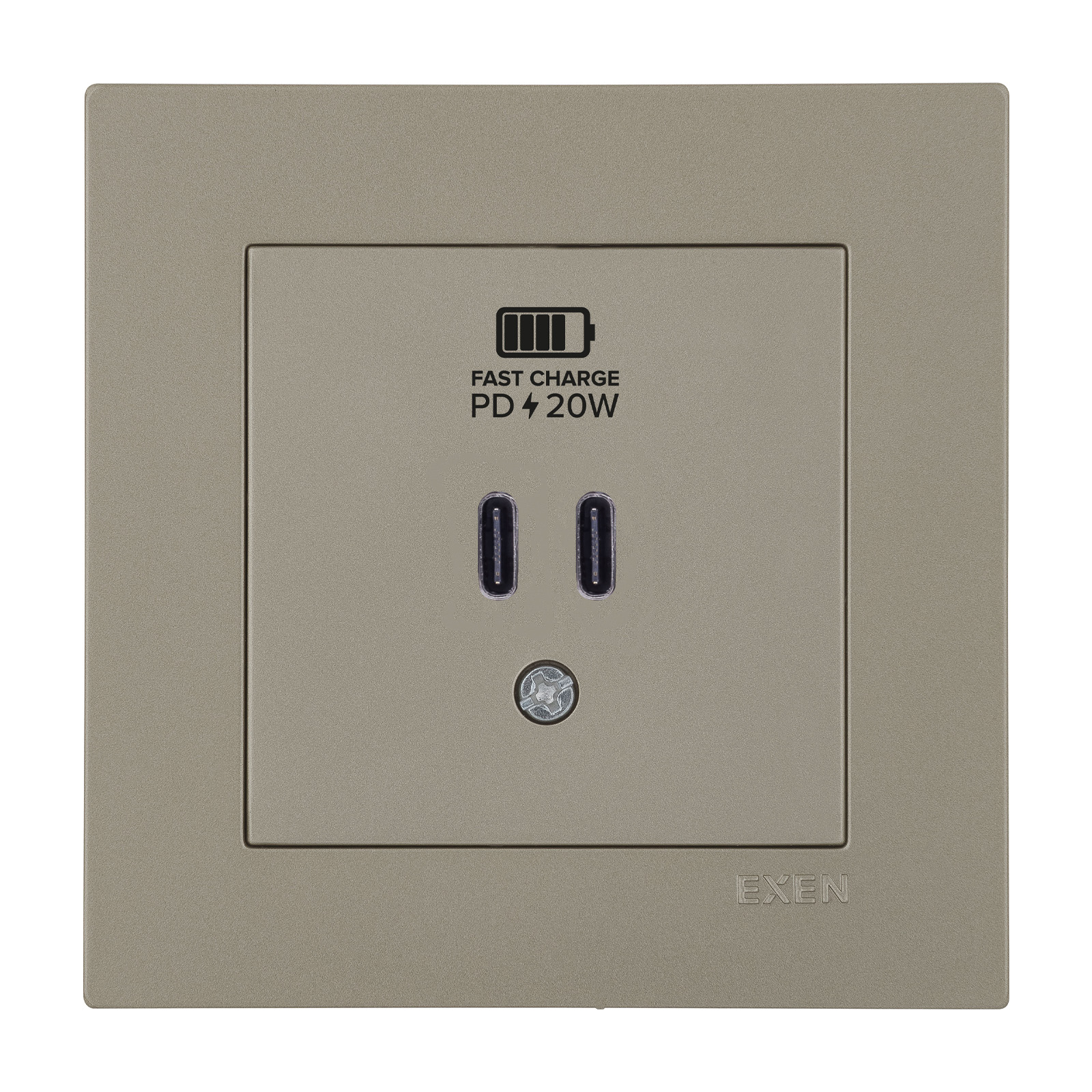 KARELL TİTANYUM 2X USB Şarj Prizi Type-C