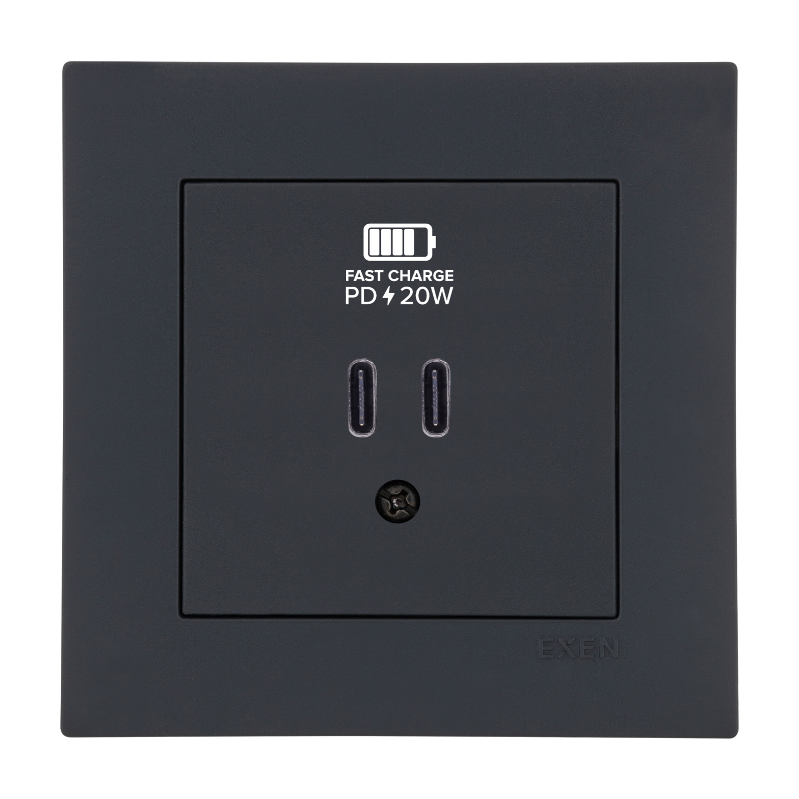 KARELL FÜME 2X USB Şarj Prizi Type-C