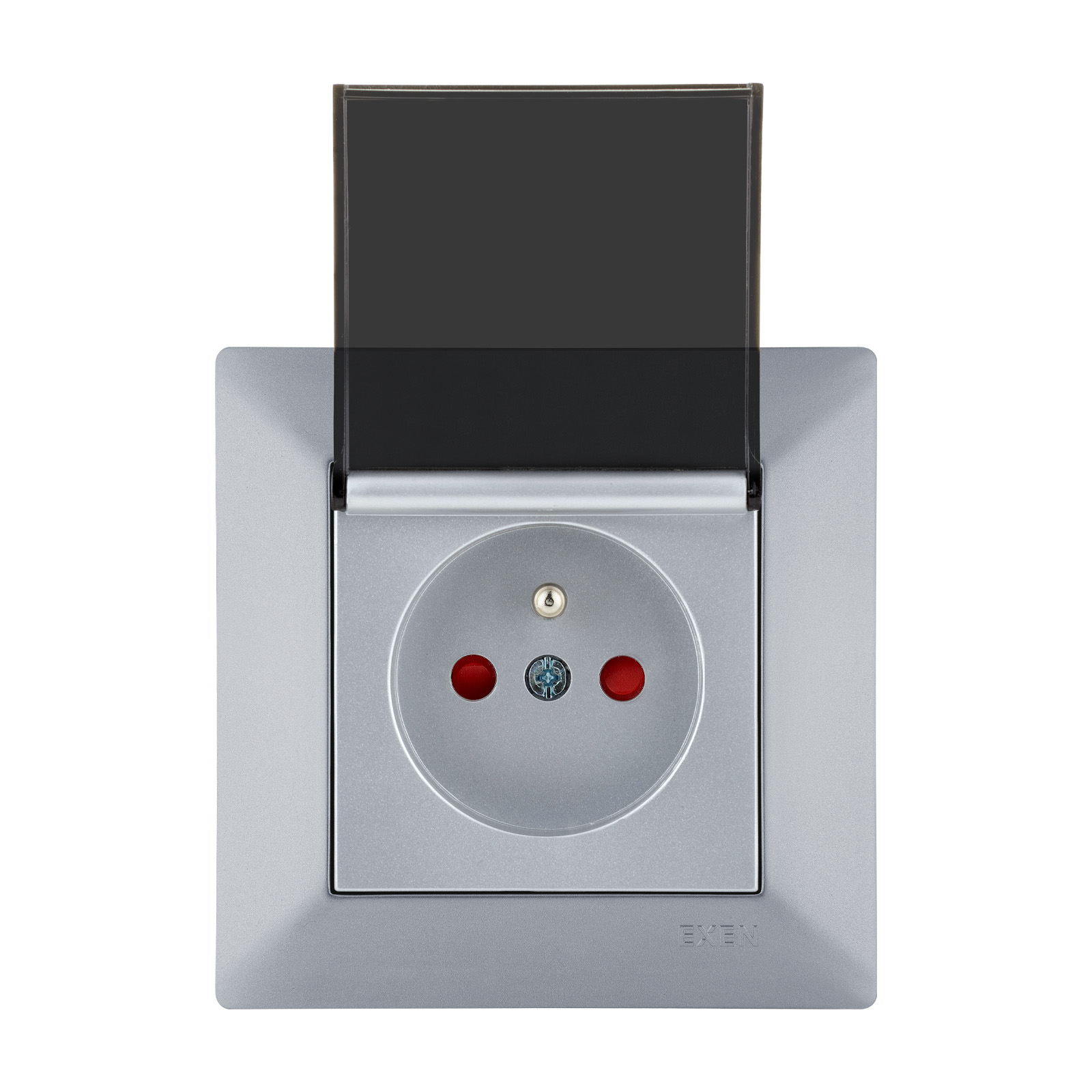 ODAK GÜMÜŞ Kapaklı Çocuk Korumalı UPS Topraklı Priz