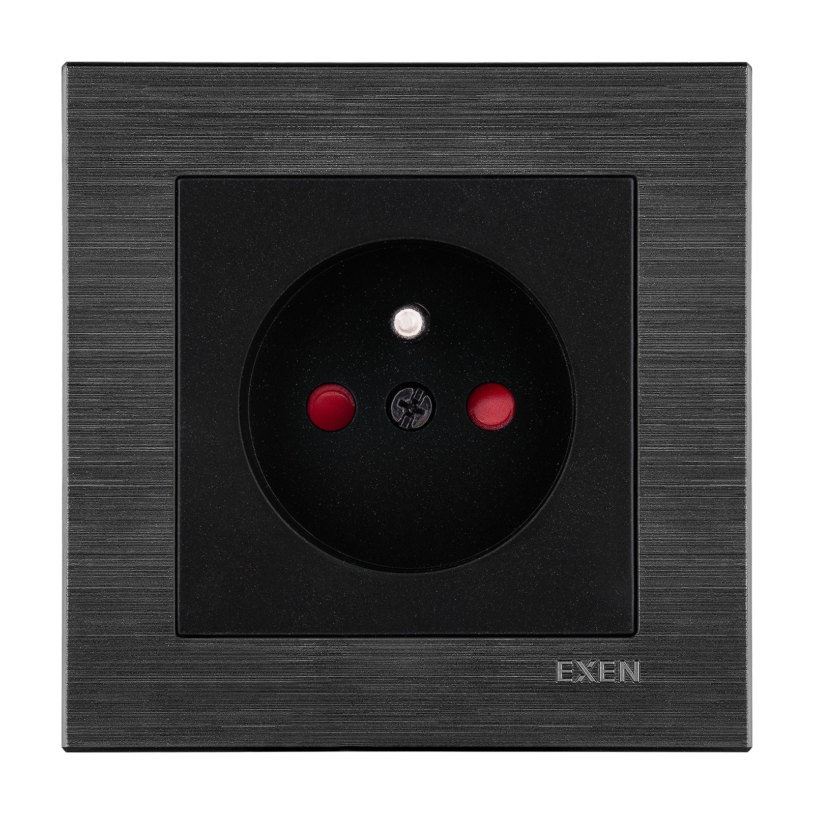 COMFORT SPACE BLACK - METALİK SİYAH Çocuk Korumalı UPS Priz